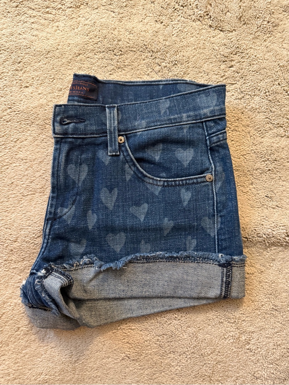 James Jeans low rise cuff shorts